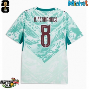 Portugali Bruno Fernandes #8 Vieraspaita MM-kisat 2026 Lyhythihainen